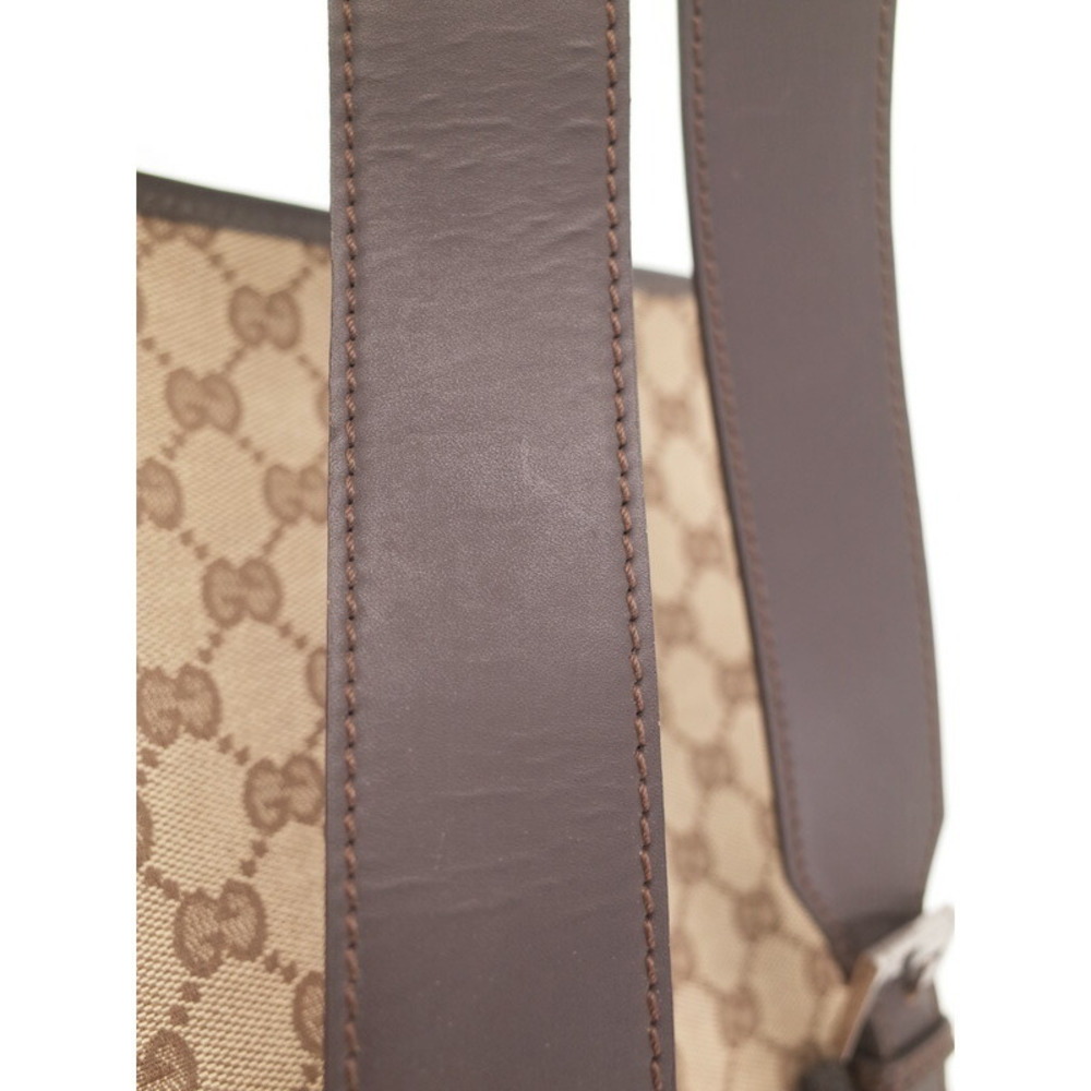 Gucci Messenger GG Bag Brown Canvas Crossbody - Picture 8 of 9